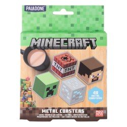 Minecraft pack 4 sous-verres | 5056577739473