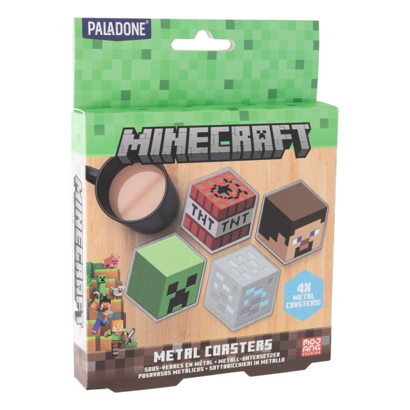 Minecraft pack 4 sous-verres | 5056577739473