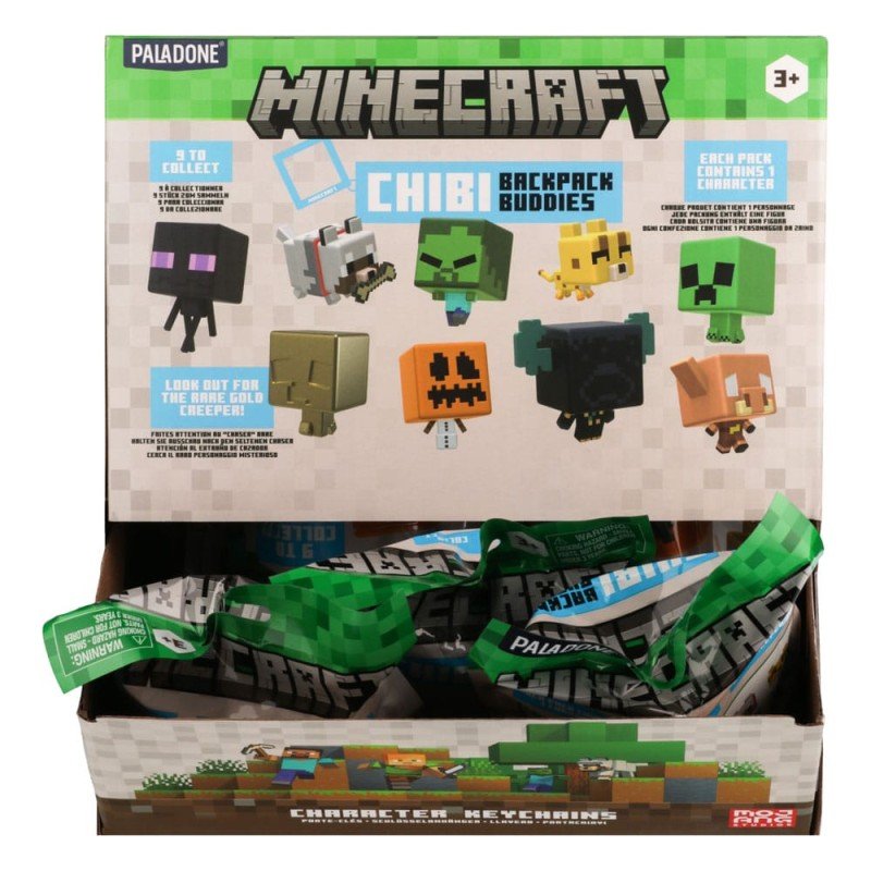 Minecraft présentoir porte-clés sac à dos Mystery Bags Series 3 (24) | 5056577741575