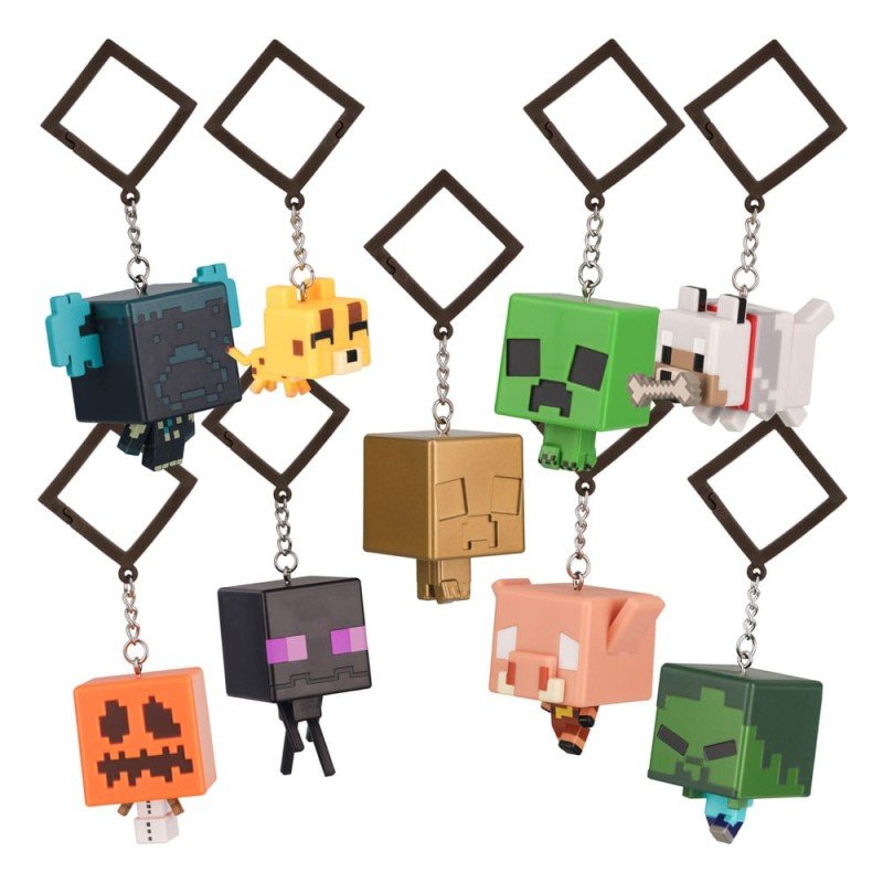 Minecraft présentoir porte-clés sac à dos Mystery Bags Series 3 (24) | 5056577741575