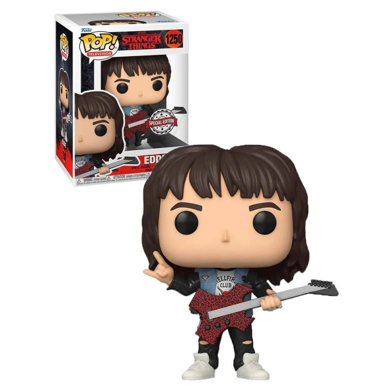 Stranger Things Figure Funko POP! Eddie with Guitar Special Edition vinyl TV 9 cm | 889698624008