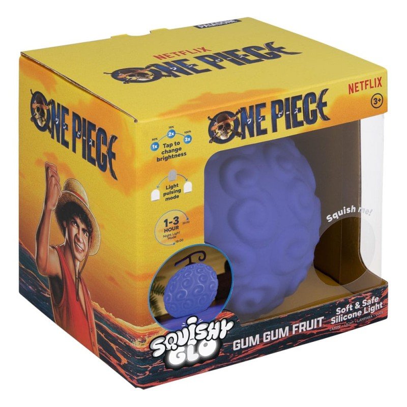 One Piece Squishy Glo Silicon Light Gum Gum Fruit 15 cm | 5056577751529