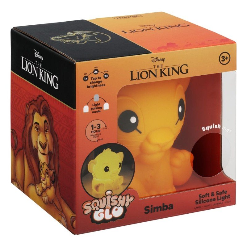 Disney Squishy Glo Silicon Light The Lion King Simba 15 cm | 5056577754339