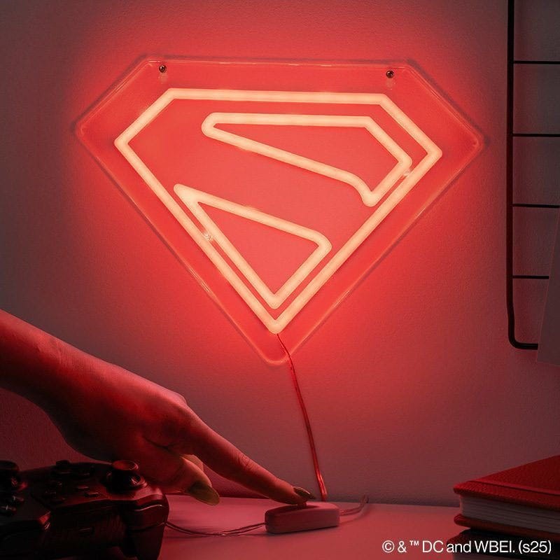DC Comics LED Wall Lamp Light Superman Neon | 5056577754476