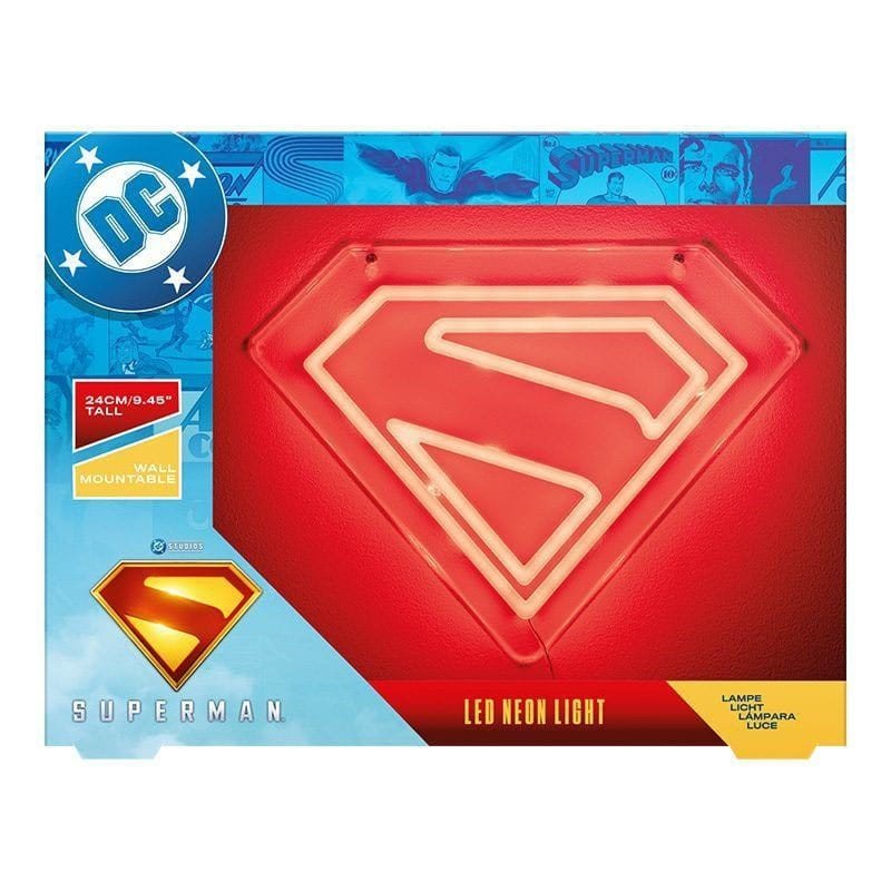 DC Comics LED Wall Lamp Light Superman Neon | 5056577754476