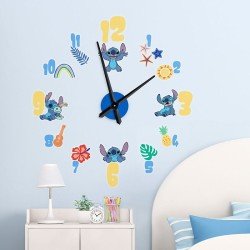 Lilo & Stitch Horloge murale autocollante Stitch