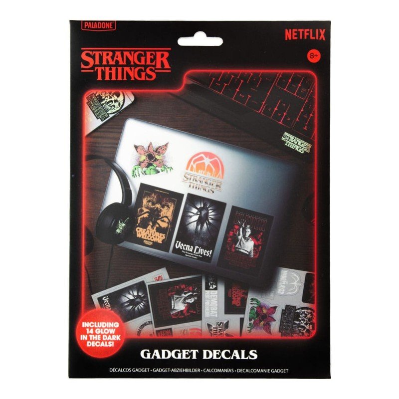 Stranger Things 5 autocollants pour gadgets Glow in the Dark | 5056577755848