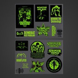 Stranger Things 5 autocollants pour gadgets Glow in the Dark | 5056577755848