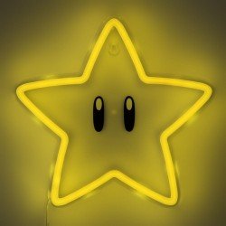 Super Mario Lampe murale LED Super Star Neon | 5056577757736