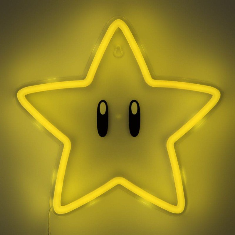 Super Mario Lampe murale LED Super Star Neon | 5056577757736