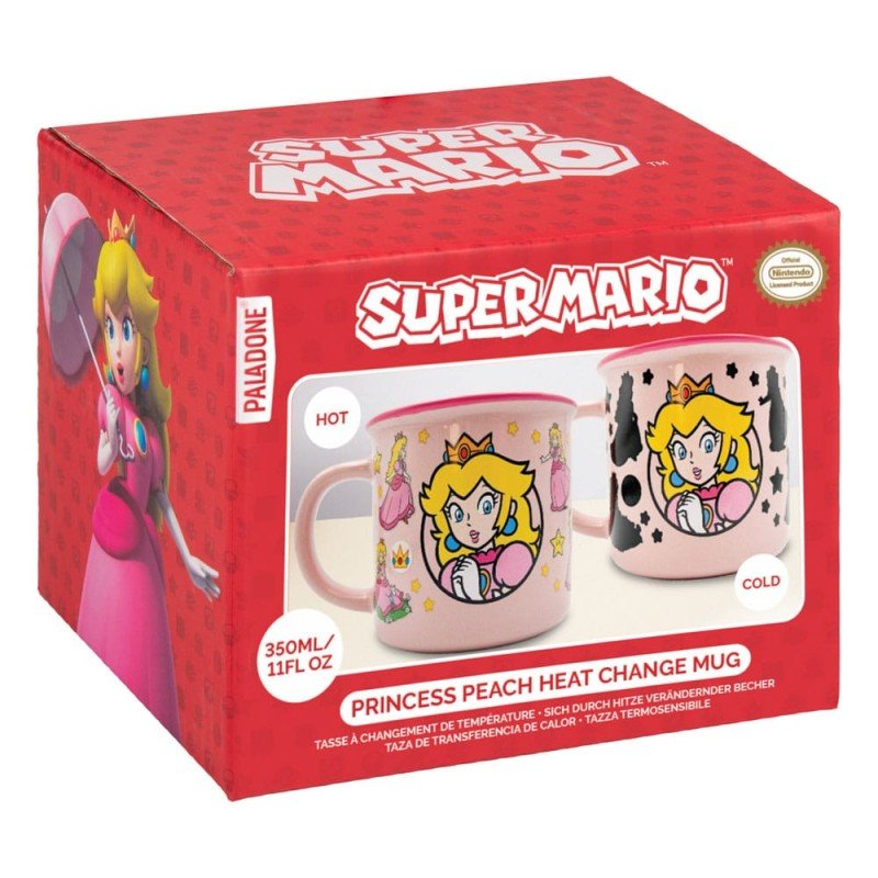 Super Mario mug effet thermique Princess Peach | 5056577758252
