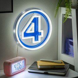 Fantastic Four LED Wall Lamp Light Logo Neon | 5056577758672