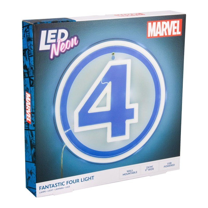 Fantastic Four LED Wall Lamp Light Logo Neon | 5056577758672