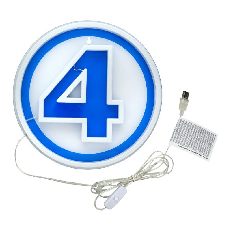 Fantastic Four LED Wall Lamp Light Logo Neon | 5056577758672