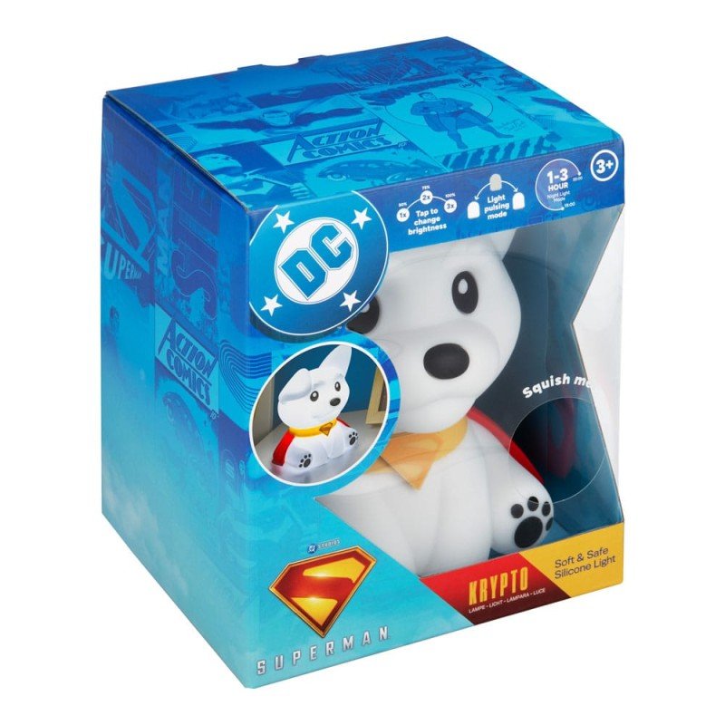 DC Comics Squishy Glo Silicon Light Superman Krypto 17 cm | 5056577759303