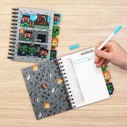 Minecraft cahier relié 