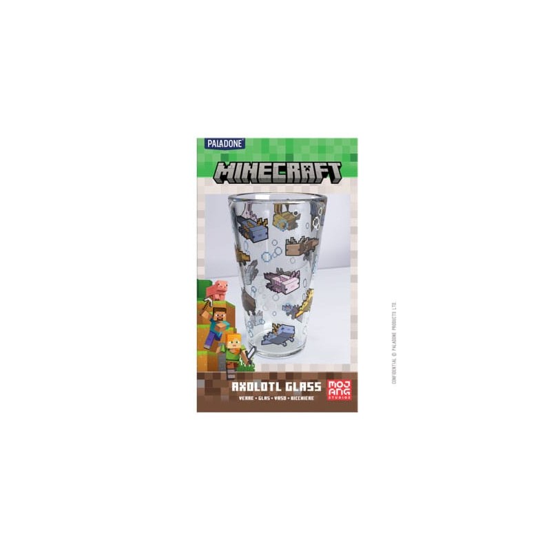 Minecraft verre à bière (pinte) Axolotl | 5056577761214