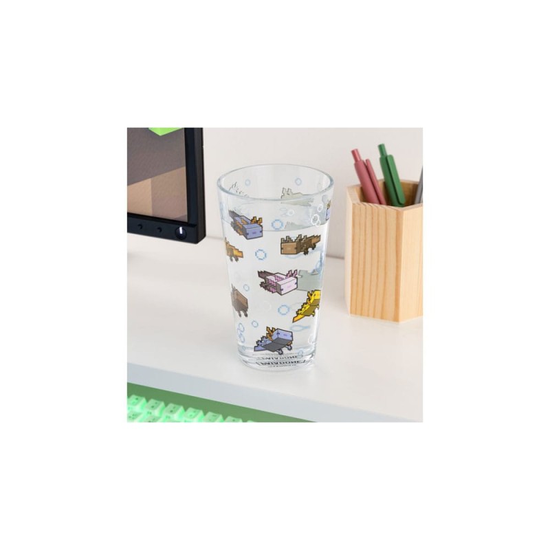 Minecraft verre à bière (pinte) Axolotl | 5056577761214