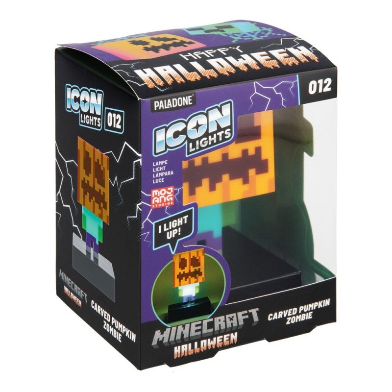 Minecraft lampe Icons Zombie Jack O Lantern 10 cm | 5056577765663