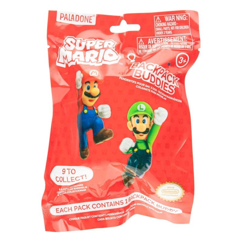 Super Mario présentoir porte-clés sac à dos Mystery Bags (24) | 5055964798925