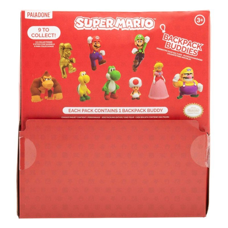 Super Mario présentoir porte-clés sac à dos Mystery Bags (24) | 5055964798925