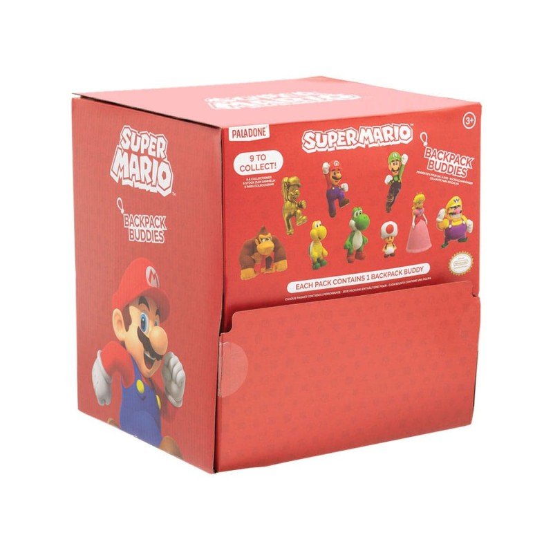 Super Mario présentoir porte-clés sac à dos Mystery Bags (24) | 5055964798925