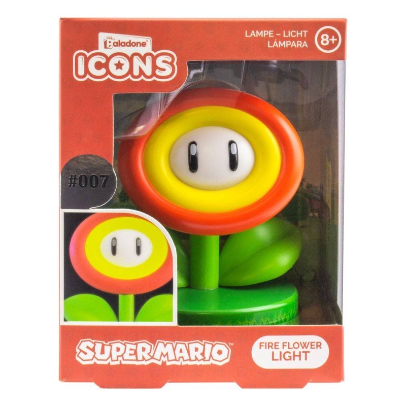 Super Mario veilleuse Icon Fire Flower (V2) | 5055964738556