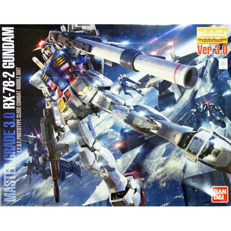 Gundam - Bouwmodell MG 1/100 - RX-78-2 Gundam Ver.3.0 | 4573102616104