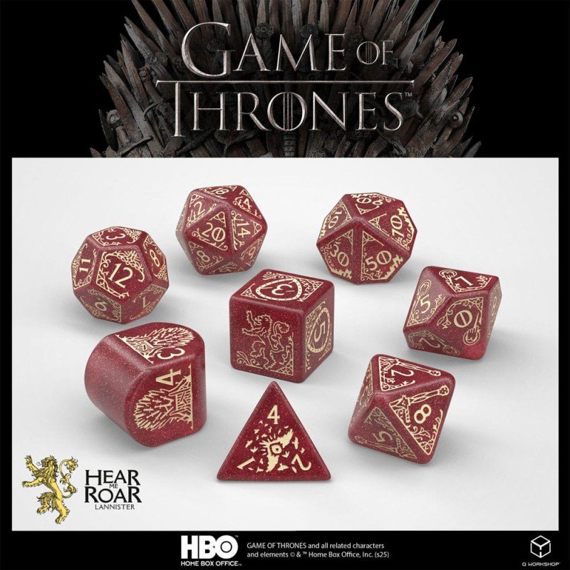 Game of Thrones Dice Set Lannister (8) | 5907699497690