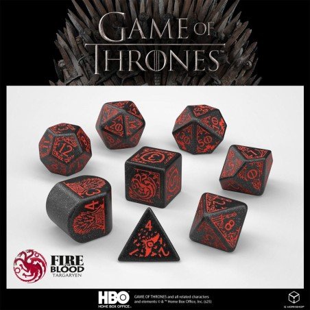 Game of Thrones Dice Set Targaryen (8) | 5907699497713