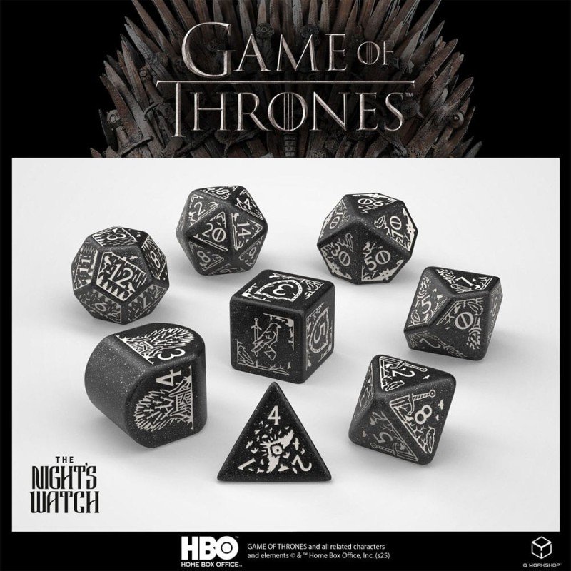 Game of Thrones Dice Set Night's Watch (8) | 5907699497751