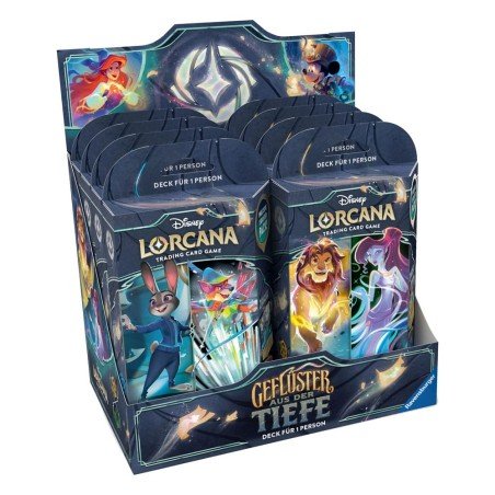 Disney Lorcana TCG Geflüster aus der Tiefe Starter Decks Display (8) *German Edition* | 4050368988065