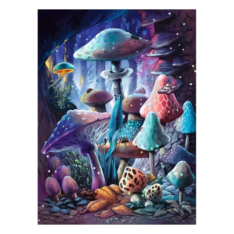 Ravensburger puzzle Glow-in-the-Dark Moonlight Mushrooms (500 pièces) | 4005555013860