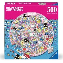 Hello Kitty and Friends puzzle rond (500 pièces)