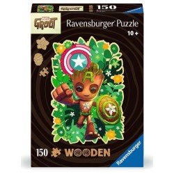 Marvel puzzle en bois WOODEN Groot (150 pièces)