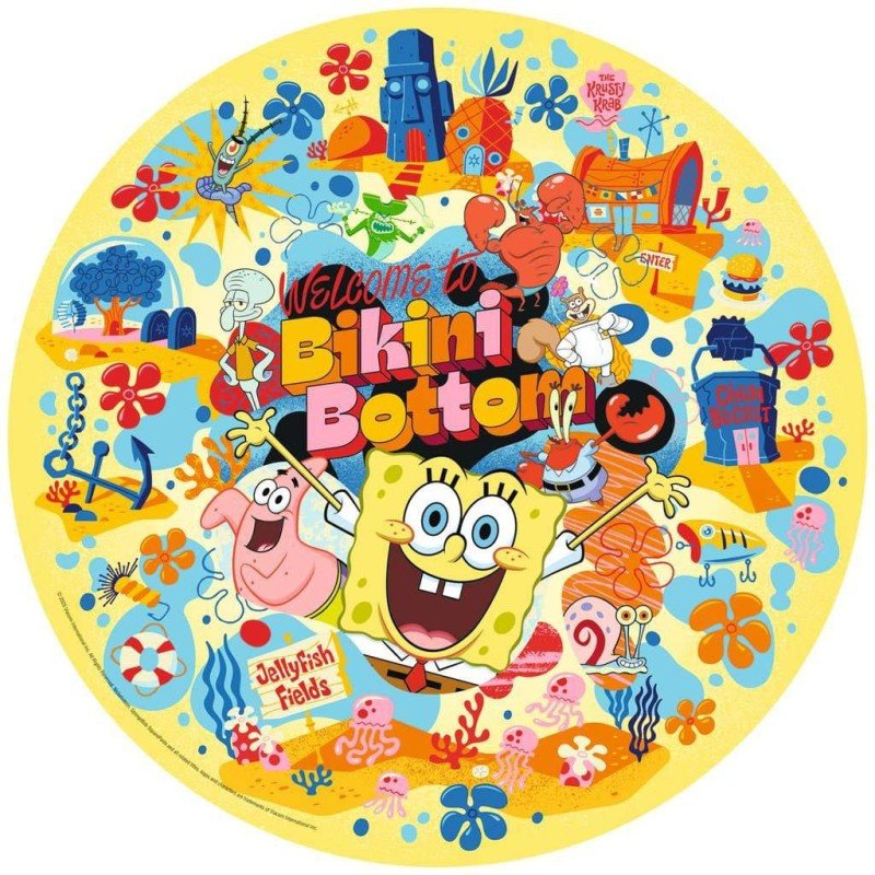 Bob l'éponge puzzle rond Welcome to Bikini Bottom (500 pièces) | 4005555016571