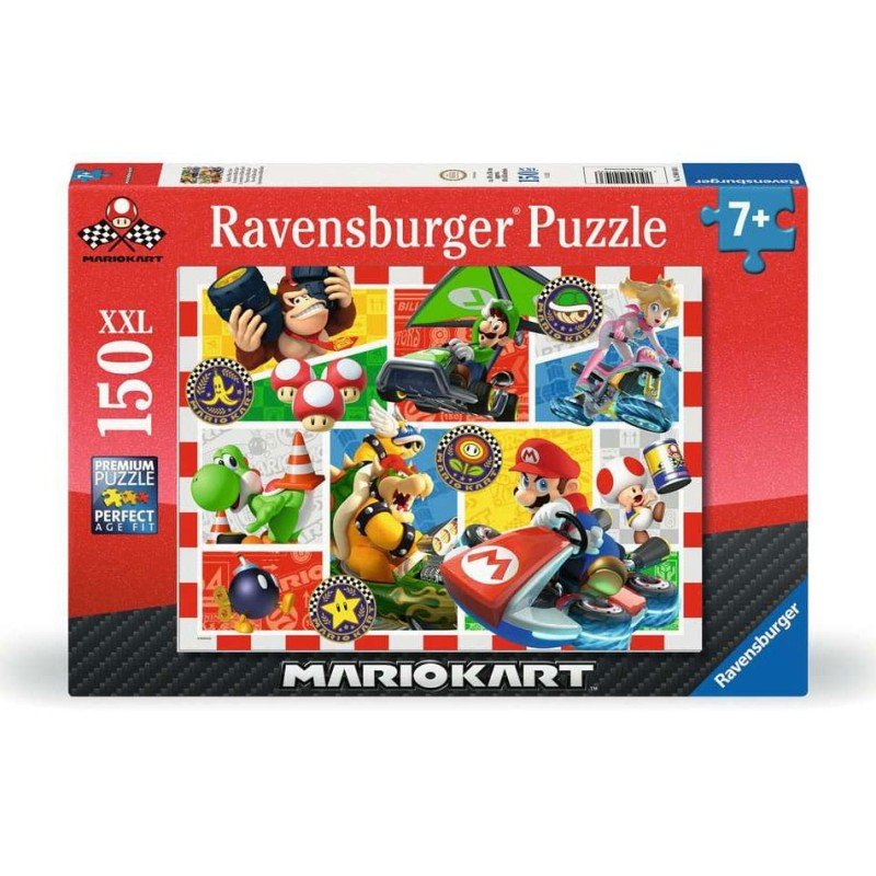 Super Mario puzzle pour enfants XXL Fun with Mario Kart (150 pièces) | 4005555041436