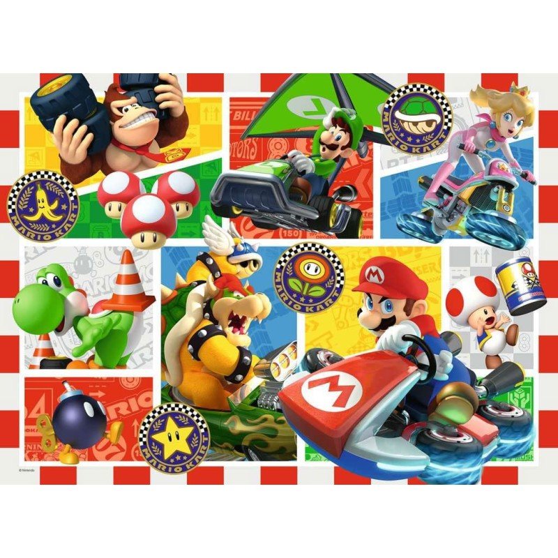 Super Mario puzzle pour enfants XXL Fun with Mario Kart (150 pièces) | 4005555041436