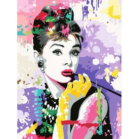 Audrey Hepburn set de peinture par numéros CreArt 30 x 40 cm | 4005556255269