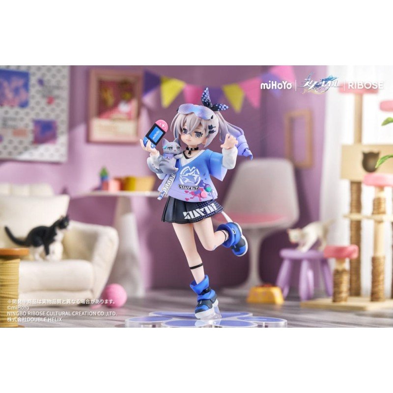 Honkai: Star Rail statuette PVC Rise Up Little Cat Series Silver Wolf Ver. 19 cm | 6942421153535