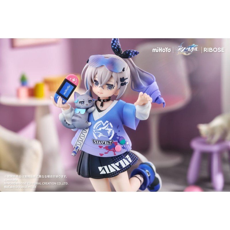 Honkai: Star Rail statuette PVC Rise Up Little Cat Series Silver Wolf Ver. 19 cm | 6942421153535
