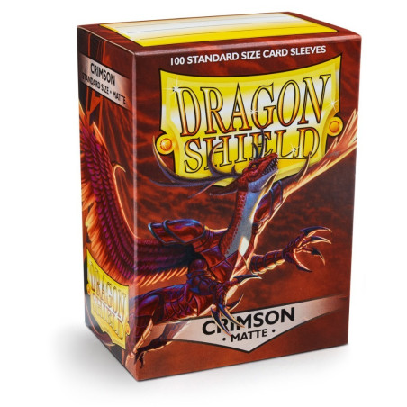 Dragon Shield Matte Mouwen - Crimson (100 Mouwen)