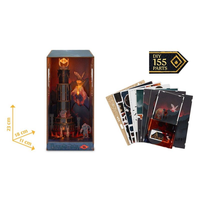Le Seigneur des anneaux maquette Book Nook Tiny Adventures Barad-Dûr 23 cm