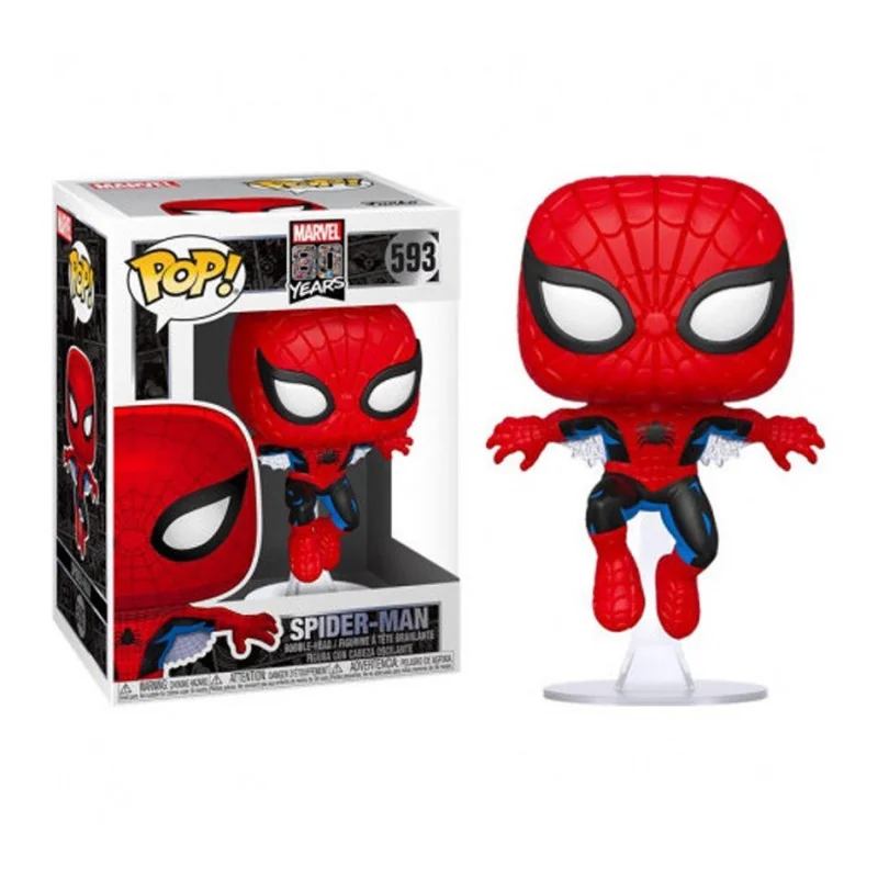 Marvel 80th Figure Funko POP! Bobble Head Vinyl Spider-Man (First Appearance) 9 cm | 889698469524