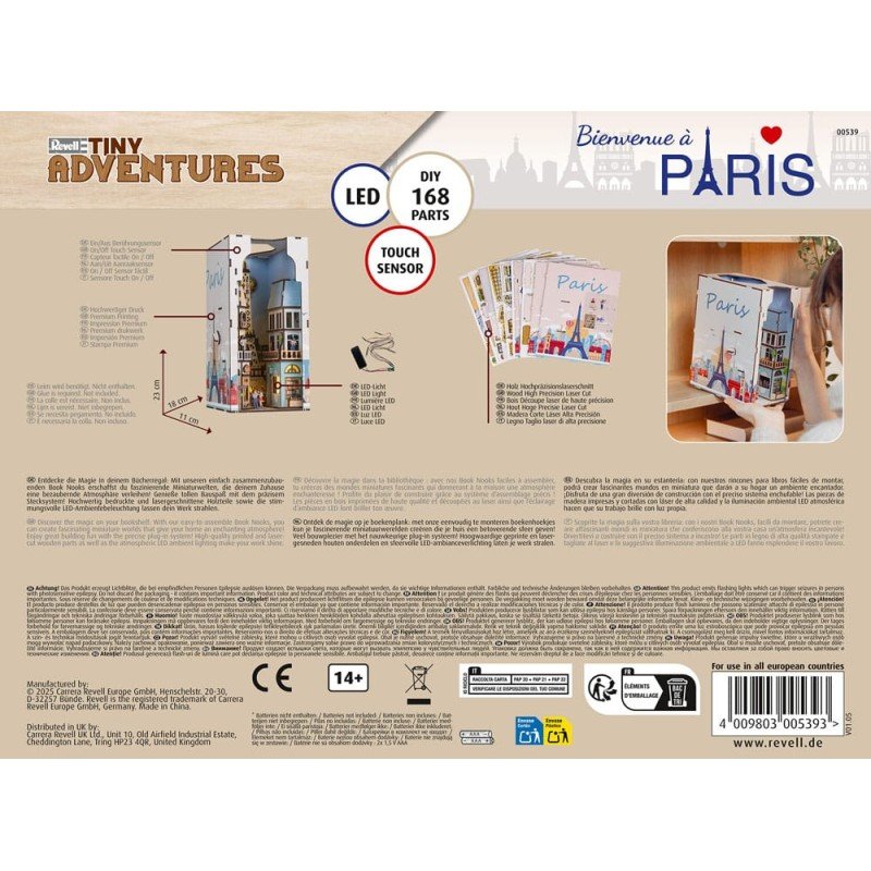 Paris maquette Book Nook Tiny Adventures 23 cm | 4043529005398