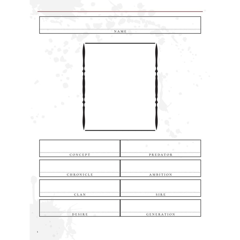 Vampire: The Masquerade 5th Edition RPG JournalExpanded Character Sheet Journal *ANGLAIS* | 9781957311036