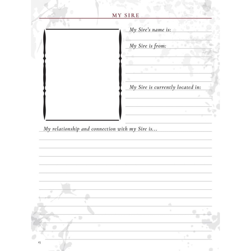 Vampire: The Masquerade 5th Edition RPG JournalExpanded Character Sheet Journal *ANGLAIS* | 9781957311036