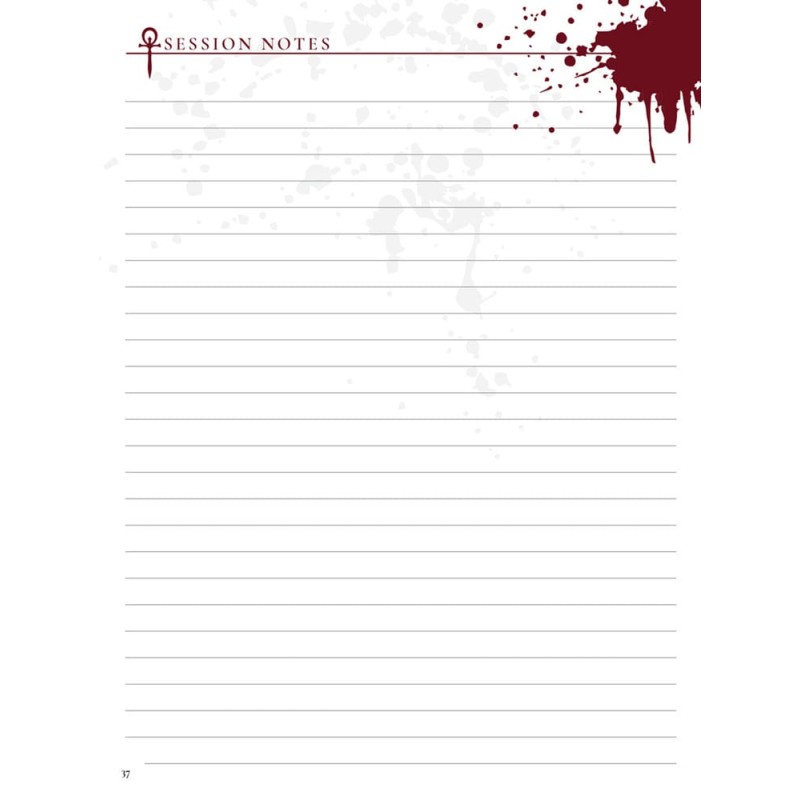 Vampire: The Masquerade 5th Edition RPG JournalExpanded Character Sheet Journal *ANGLAIS* | 9781957311036