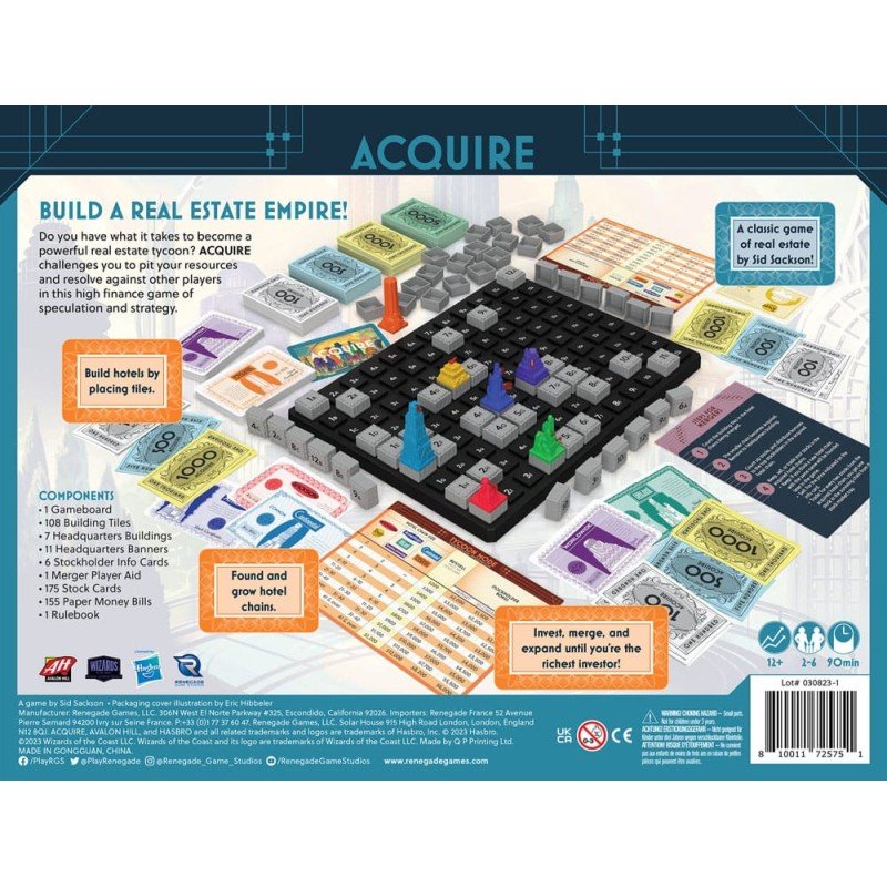 Avalon Hill jeu de plateau Acquire *ANGLAIS* | 0810011725751