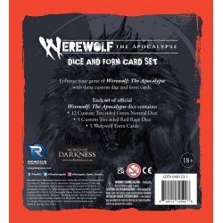 Werewolf: The Apocalypse 5th Edition RPG Jeu de dés et de cartes de forme | 0810011725928